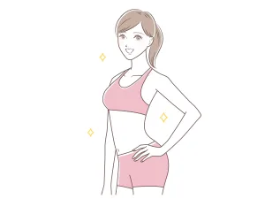 トレーニングウェアを着ている女性