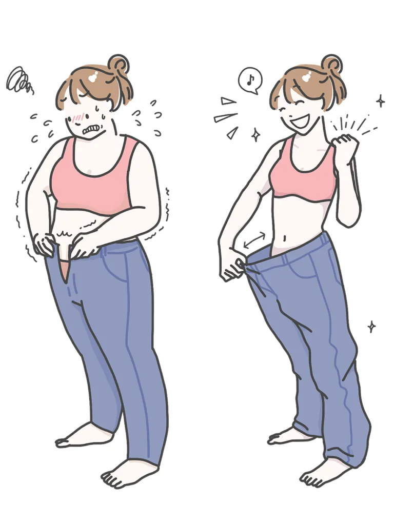 ダイエットに成功した女性