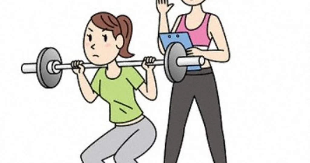 効果を伸ばすために指導を受けてる様子