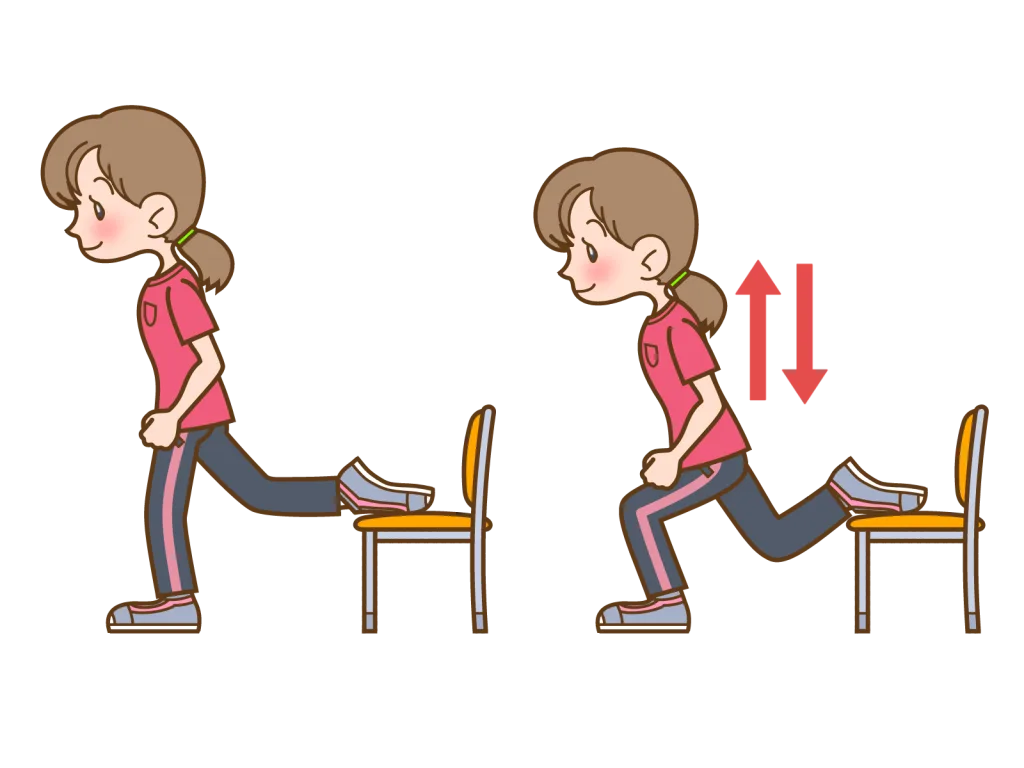 24149872 | 外苑前のパーソナルジム|QUALITAS青山外苑前店 ブルガリアンスクワットしてる画像