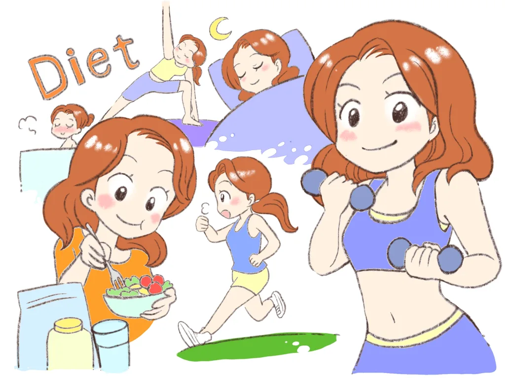 ダイエットをする女性の日常
