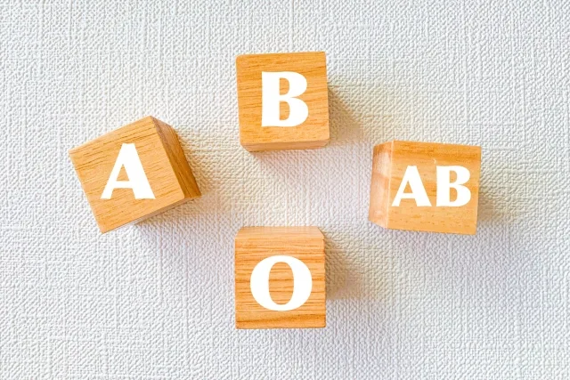 様々な血液型のロゴ写真