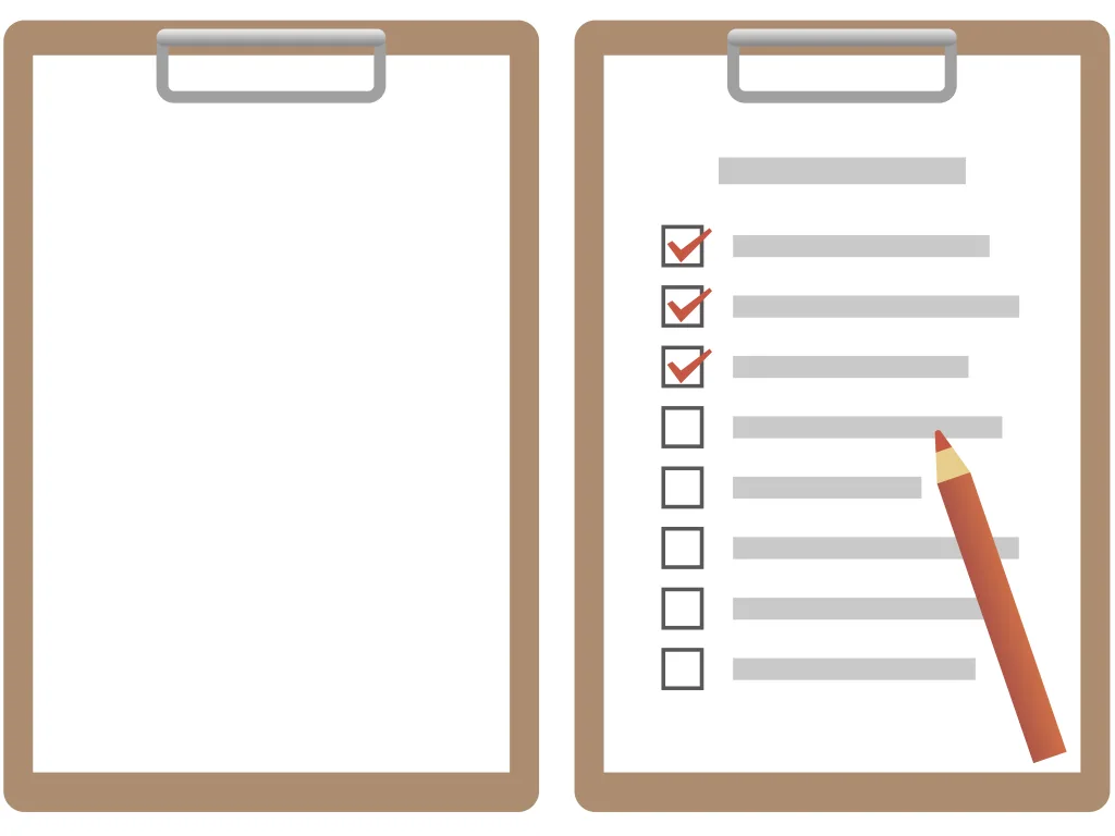 記録を書いてる画像